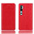 Xiaomi Mi Note 10用手帳型 レザーケース スタンド カバー T12 Xiaomi レッド