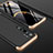Xiaomi Mi Note 10用ハードケース プラスチック 質感もマット 前面と背面 360度 フルカバー P01 Xiaomi ゴールド・ブラック
