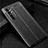 Xiaomi Mi Note 10 Lite用シリコンケース ソフトタッチラバー レザー柄 カバー Xiaomi ブラック