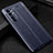 Xiaomi Mi Note 10 Lite用シリコンケース ソフトタッチラバー レザー柄 カバー WL2 Xiaomi ネイビー