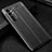 Xiaomi Mi Note 10 Lite用シリコンケース ソフトタッチラバー レザー柄 カバー WL2 Xiaomi ブラック