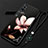 Xiaomi Mi Note 10 Pro用シリコンケース ソフトタッチラバー 花 カバー S01 Xiaomi ブラウン