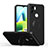 Xiaomi Poco C50用極薄ソフトケース シリコンケース 耐衝撃 全面保護 アンド指輪 マグネット式 バンパー QW1 Xiaomi ブラック