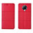 Xiaomi Poco F2 Pro用手帳型 レザーケース スタンド カバー L02 Xiaomi レッド