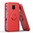 Xiaomi Poco M2 Pro用ハイブリットバンパーケース プラスチック アンド指輪 マグネット式 QW1 Xiaomi レッド