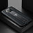 Xiaomi Poco X3 NFC用シリコンケース ソフトタッチラバー レザー柄 カバー FL2 Xiaomi ブラック