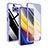 Xiaomi Poco X3 NFC用360度 フルカバー ハイブリットバンパーケース クリア透明 プラスチック カバー MJ1 Xiaomi パープル