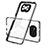 Xiaomi Poco X3 NFC用ハイブリットバンパーケース クリア透明 プラスチック 鏡面 カバー H01P Xiaomi ブラック