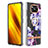 Xiaomi Poco X3 NFC用シリコンケース ソフトタッチラバー バタフライ パターン カバー アンド指輪 Y06B Xiaomi 