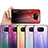 Xiaomi Poco X3 NFC用ハイブリットバンパーケース プラスチック 鏡面 虹 グラデーション 勾配色 カバー LS1 Xiaomi 