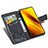 Xiaomi Poco X3 NFC用手帳型 レザーケース スタンド バタフライ 蝶 カバー Xiaomi 