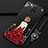 Xiaomi Redmi 8A用シリコンケース ソフトタッチラバー バタフライ ドレスガール ドレス少女 カバー Xiaomi レッド・ブラック