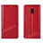 Xiaomi Redmi 8A用手帳型 レザーケース スタンド カバー L15 Xiaomi レッド