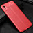 Xiaomi Redmi 9A用シリコンケース ソフトタッチラバー レザー柄 カバー H02 Xiaomi レッド