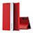 Xiaomi Redmi 9A用手帳型 レザーケース スタンド カバー Q01H Xiaomi レッド
