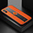 Xiaomi Redmi 9A用シリコンケース ソフトタッチラバー レザー柄 アンドマグネット式 FL1 Xiaomi オレンジ