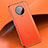 Xiaomi Redmi K30 Pro 5G用ケース 高級感 手触り良いレザー柄 Xiaomi オレンジ