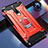 Xiaomi Redmi K30i 5G用ハイブリットバンパーケース プラスチック アンド指輪 マグネット式 Xiaomi レッド