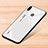 Xiaomi Redmi Note 7 Pro用ハイブリットバンパーケース プラスチック 鏡面 虹 グラデーション 勾配色 カバー Xiaomi ホワイト