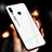 Xiaomi Redmi Note 7 Pro用ハイブリットバンパーケース プラスチック 鏡面 虹 グラデーション 勾配色 カバー M01 Xiaomi ホワイト
