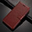 Xiaomi Redmi Note 8用手帳型 レザーケース スタンド カバー T02 Xiaomi ブラウン