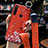 Xiaomi Redmi Note 8用シリコンケース ソフトタッチラバー 花 カバー K02 Xiaomi レッド