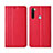 Xiaomi Redmi Note 8用手帳型 レザーケース スタンド カバー T16 Xiaomi レッド