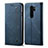 Xiaomi Redmi Note 8 Pro用手帳型 布 スタンド H01 Xiaomi ネイビー