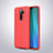 Xiaomi Redmi Note 8 Pro用シリコンケース ソフトタッチラバー レザー柄 カバー Xiaomi 