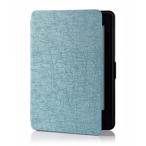 Amazon Kindle 6 inch用手帳型 レザーケース スタンド カバー L01 Amazon ブルー