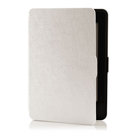 Amazon Kindle 6 inch用手帳型 レザーケース スタンド カバー L01 Amazon ホワイト