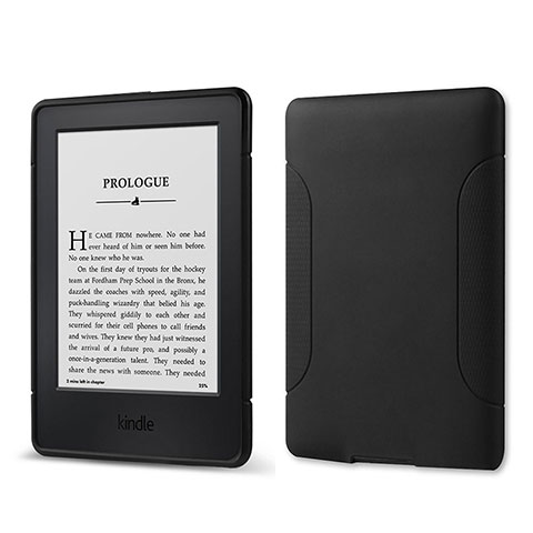 Amazon Kindle 6 inch用360度 フルカバー極薄ソフトケース シリコンケース 耐衝撃 全面保護 バンパー Amazon ブラック