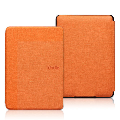 Amazon Kindle 6 inch用手帳型 布 スタンド L01 Amazon オレンジ