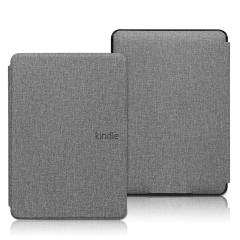 Amazon Kindle 6 inch用手帳型 布 スタンド L01 Amazon グレー