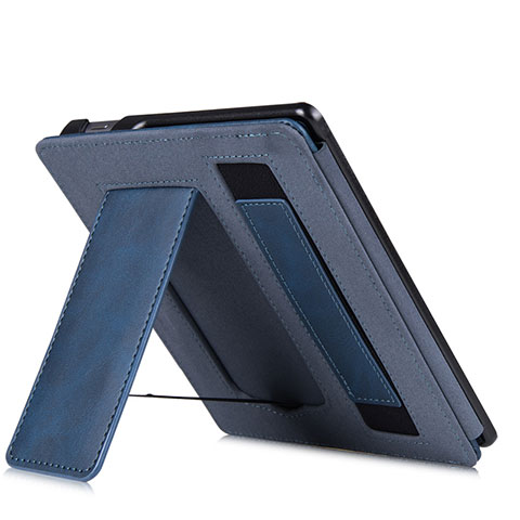 Amazon Kindle Oasis 7 inch用手帳型 レザーケース スタンド カバー L03 Amazon ネイビー