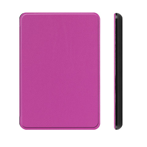 Amazon Kindle Paperwhite 6 inch用手帳型 レザーケース スタンド カバー L01 Amazon パープル