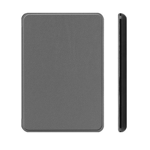 Amazon Kindle Paperwhite 6 inch用手帳型 レザーケース スタンド カバー L01 Amazon グレー