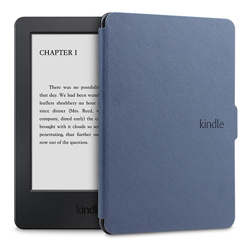 Amazon Kindle Paperwhite 6 inch用手帳型 レザーケース スタンド カバー L02 Amazon ネイビー