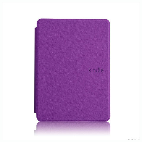 Amazon Kindle Paperwhite 6 inch用手帳型 レザーケース スタンド カバー L05 Amazon パープル