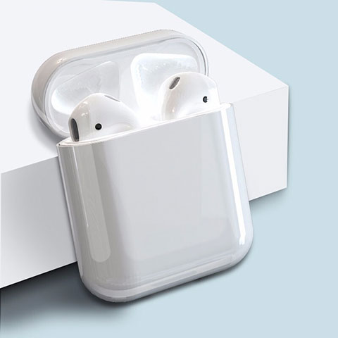 Apple AirPods用ハードケース プラスチック 質感もマット ズ用 Airpods 充電ボックス アップル ホワイト