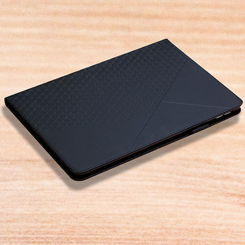 Apple iPad 10.2 (2020)用手帳型 レザーケース スタンド カバー YX2 アップル ブラック