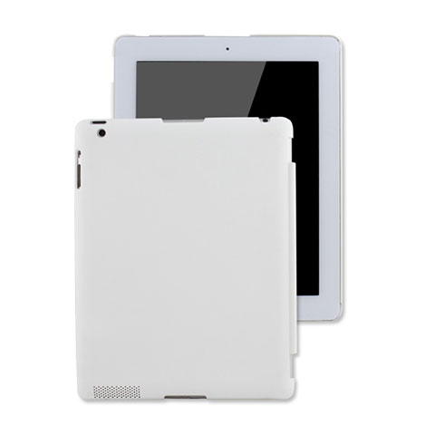 Apple iPad 4用ハードケース プラスチック 質感もマット アップル ホワイト