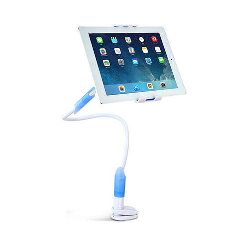 Apple iPad Air 10.9 (2020)用スタンドタイプのタブレット クリップ式 フレキシブル仕様 T41 アップル ブルー