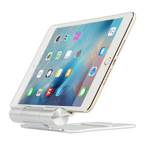 Apple iPad Air 10.9 (2020)用スタンドタイプのタブレット クリップ式 フレキシブル仕様 K14 アップル シルバー