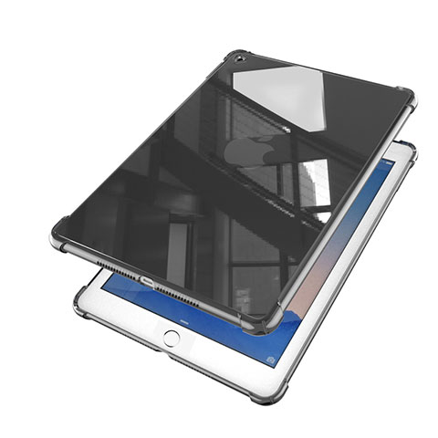 Apple iPad Air 2用極薄ソフトケース シリコンケース 耐衝撃 全面保護 クリア透明 H01 アップル ブラック