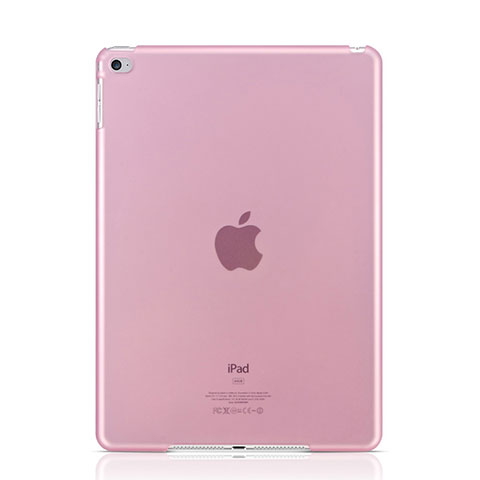 Apple iPad Air 2用極薄ケース クリア透明 プラスチック アップル ピンク