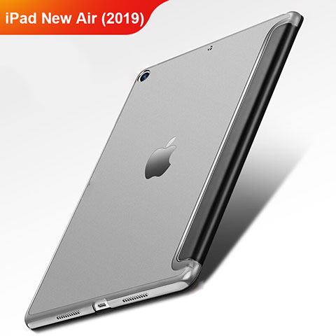 Apple iPad Air 3用手帳型 レザーケース スタンド L01 アップル ブラック