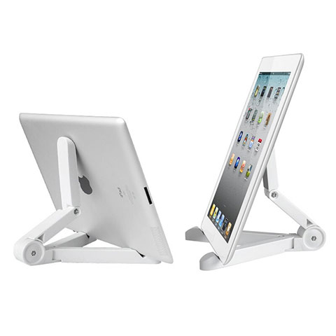 Apple iPad Air 3用スタンドタイプのタブレット ホルダー ユニバーサル T23 アップル ホワイト