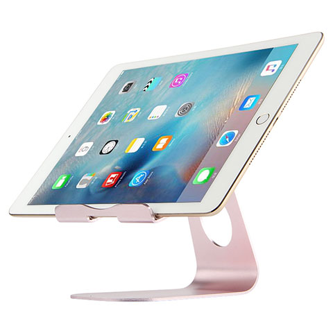Apple iPad Air 5 10.9 (2022)用スタンドタイプのタブレット クリップ式 フレキシブル仕様 K15 アップル ローズゴールド