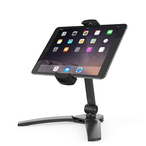 Apple iPad Air用スタンドタイプのタブレット クリップ式 フレキシブル仕様 K08 アップル ブラック